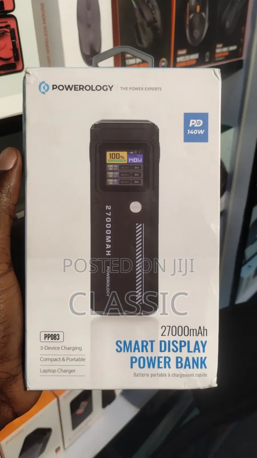 Powerology 27000mah Smart Display Power Bank