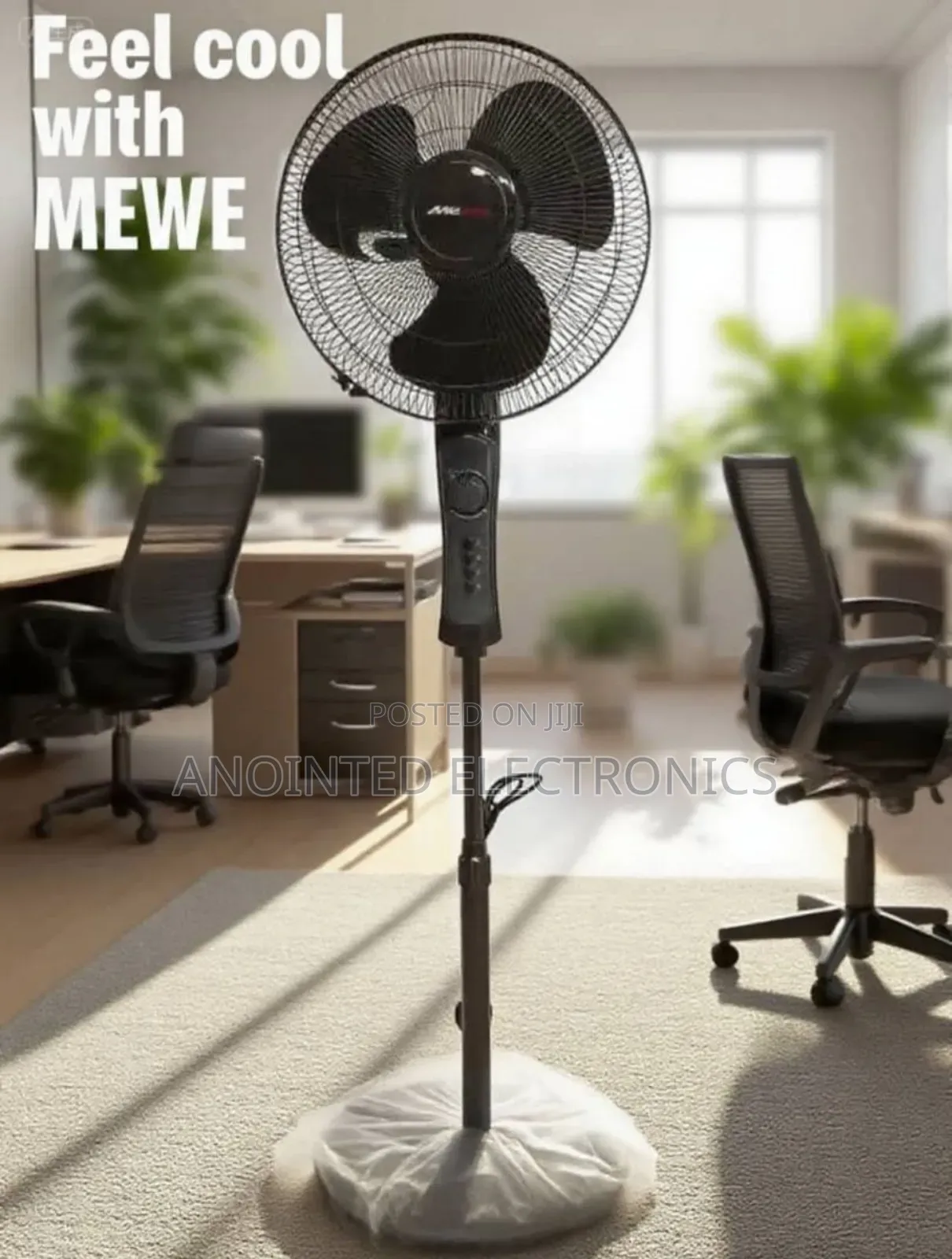 Mewe Stand Fans Black