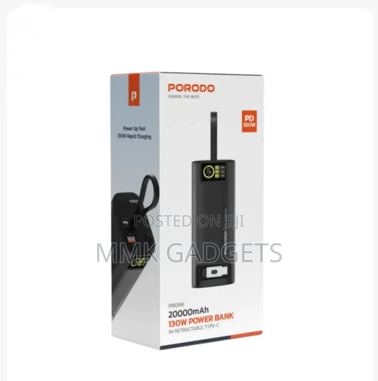 Porodo 20,000mah 130w Power Bank Pb066