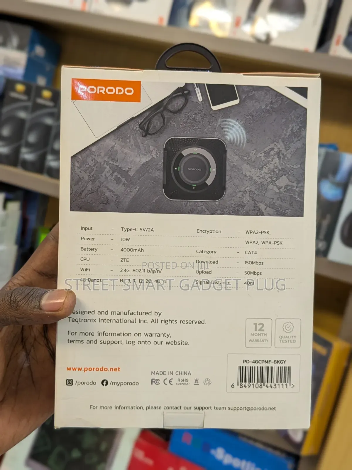 Porodo Home and Outdoor Portable Router