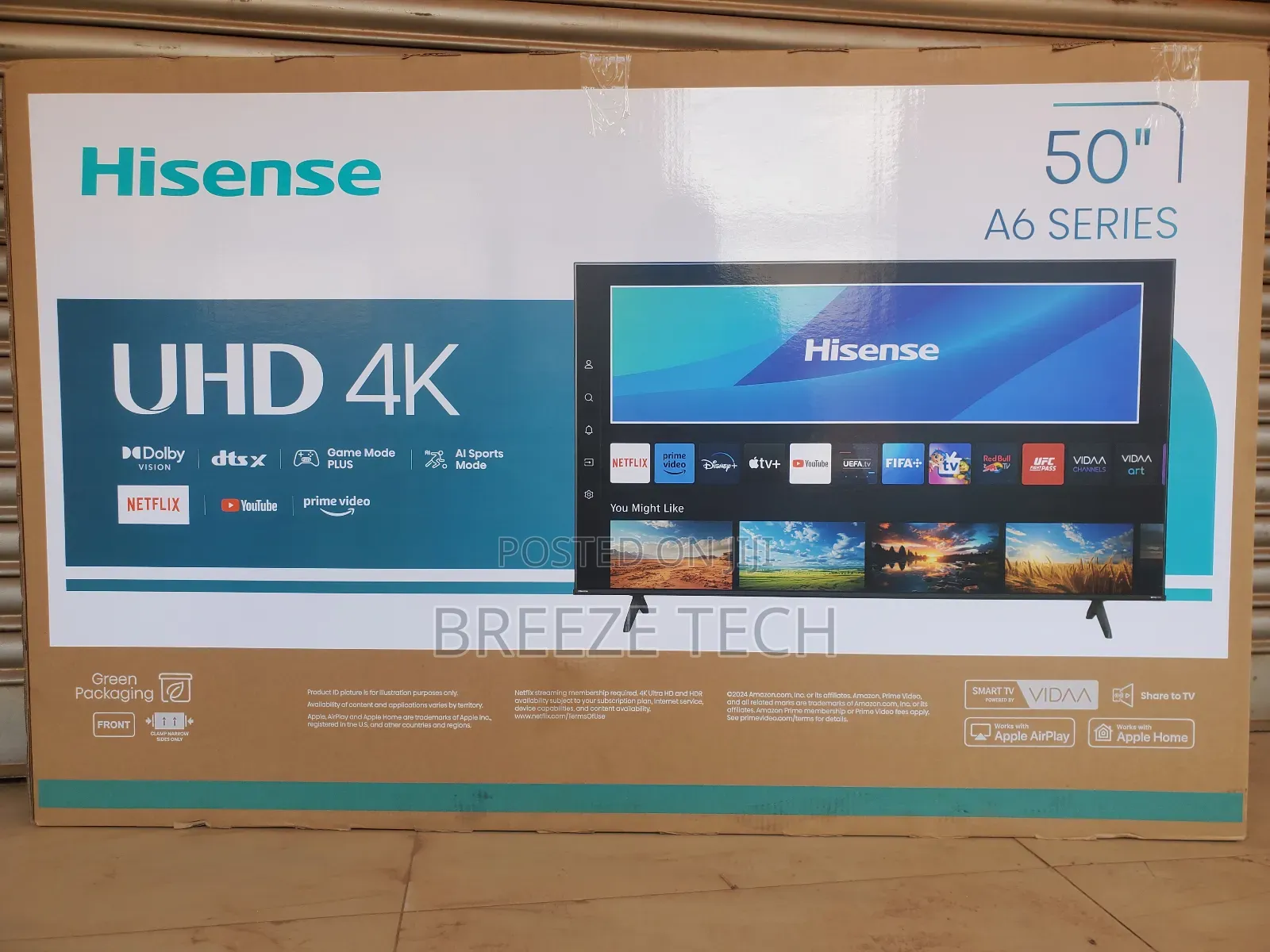Uhd Hisense Smart 50" Tv