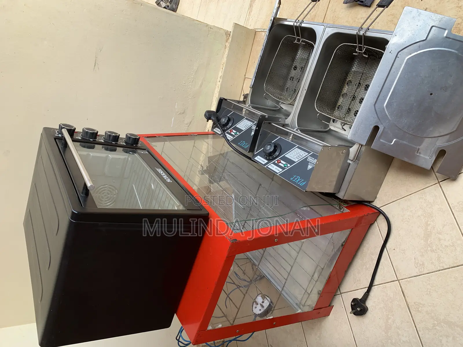 Microwave Oven + Display Warmer + Double Deep Fryer