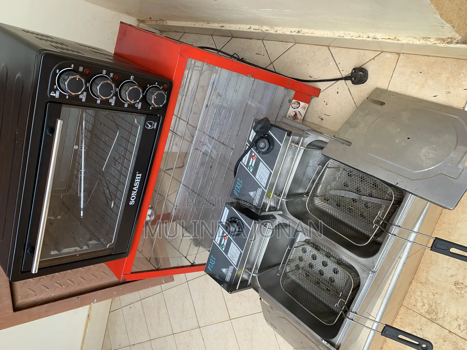 Microwave Oven + Display Warmer + Double Deep Fryer