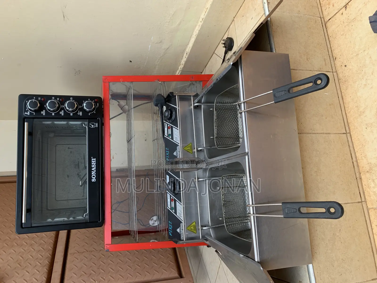 Microwave Oven + Display Warmer + Double Deep Fryer