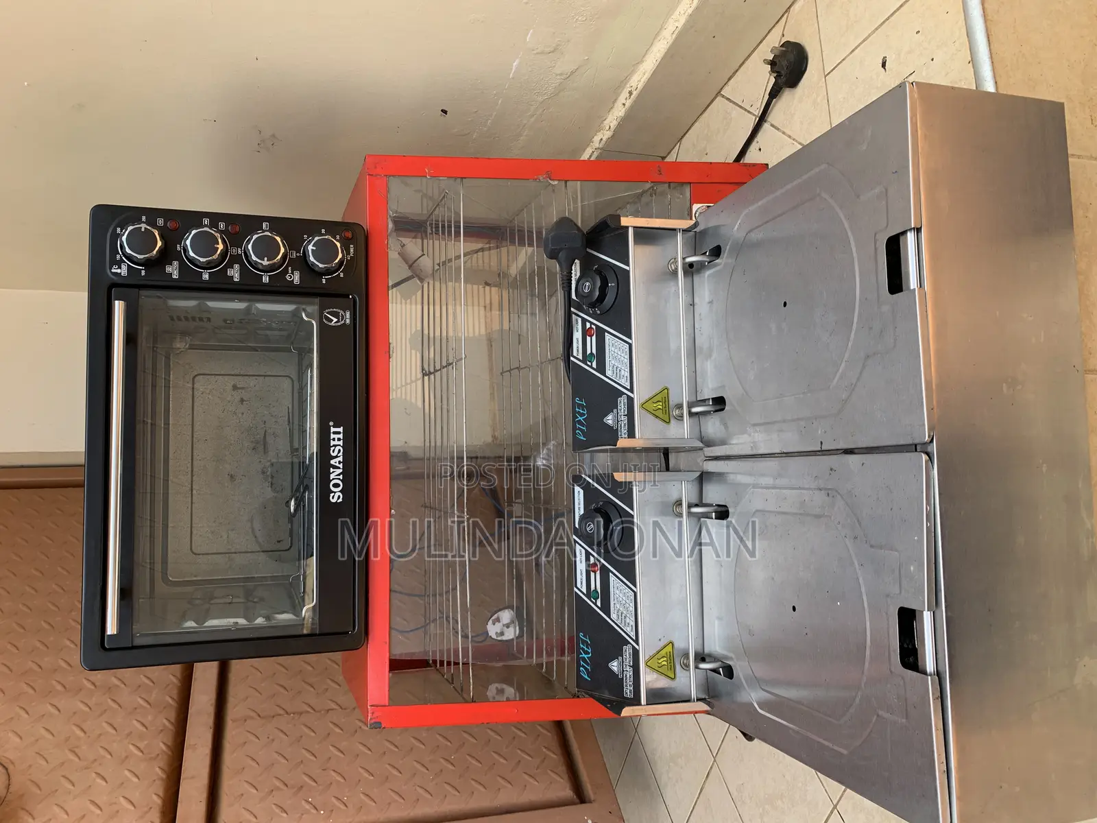 Microwave Oven + Display Warmer + Double Deep Fryer