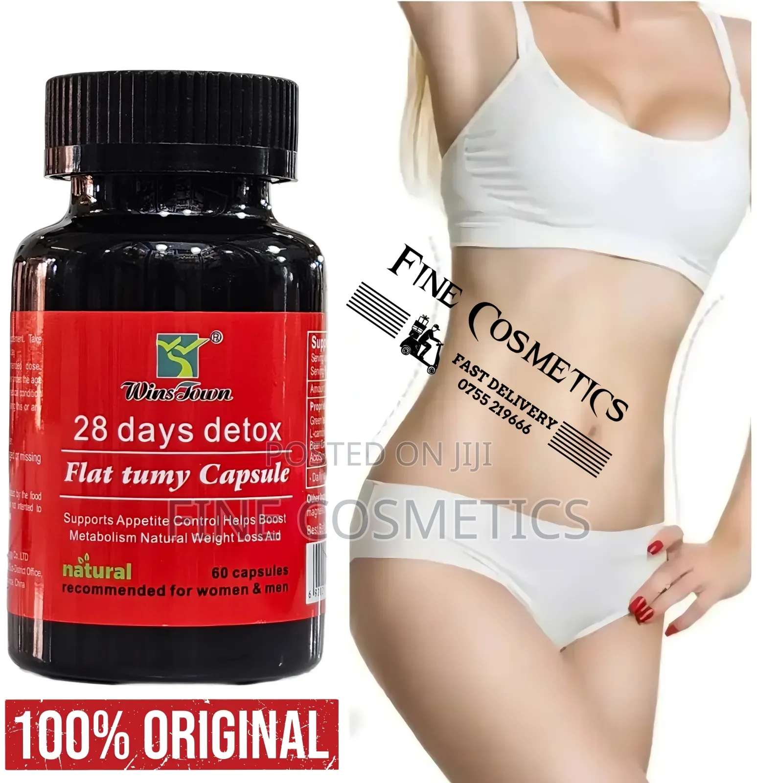 28 Days Flat Tummy | Detox Slimming Weight Loss Fat Burner Capsules