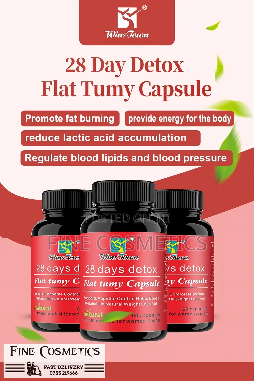 28 Days Flat Tummy | Detox Slimming Weight Loss Fat Burner Capsules