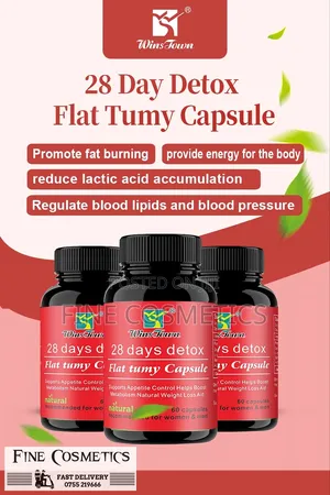 28 Days Flat Tummy | Detox Slimming Weight Loss Fat Burner Capsules