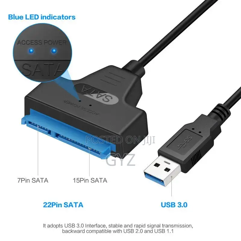 Sata To Usb3.0/Type-c Adapter Cable 2 In One