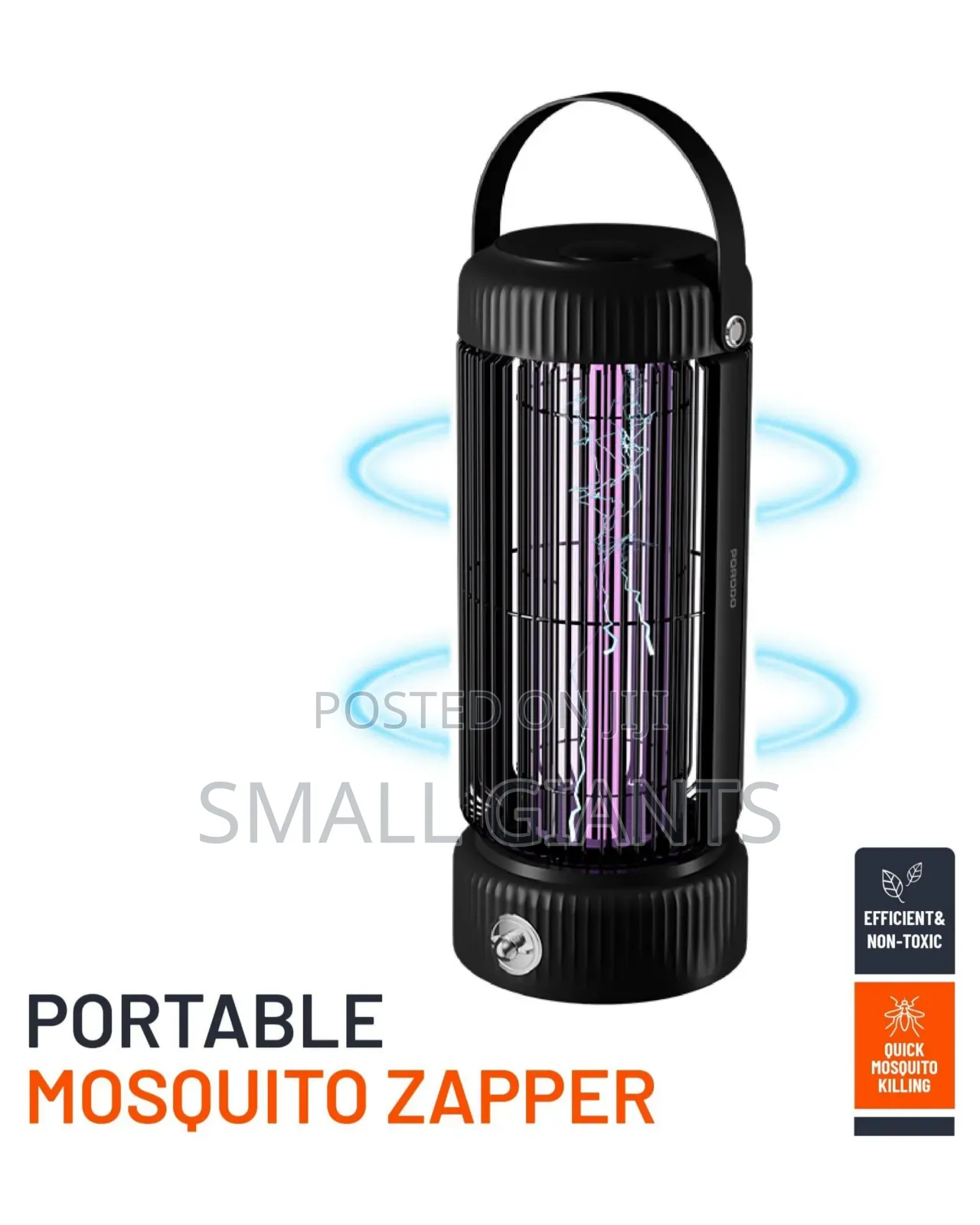 Porodo Portable Insect Zapper With 360° Trap Night Lamp