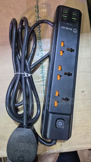4 Usb Port Type C Extension 3 Way Multisocket Power Converter 2500w