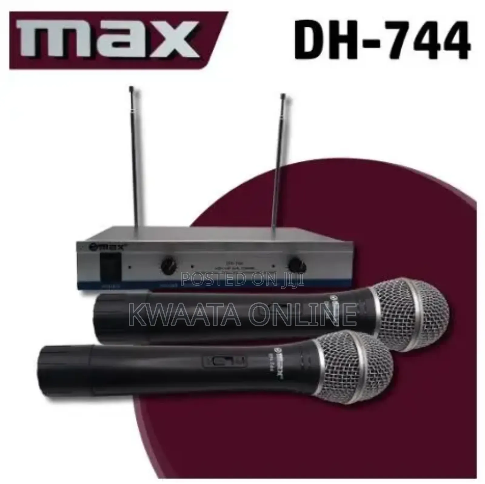 Max Dh-744 VHF Professional Wireless Microphone