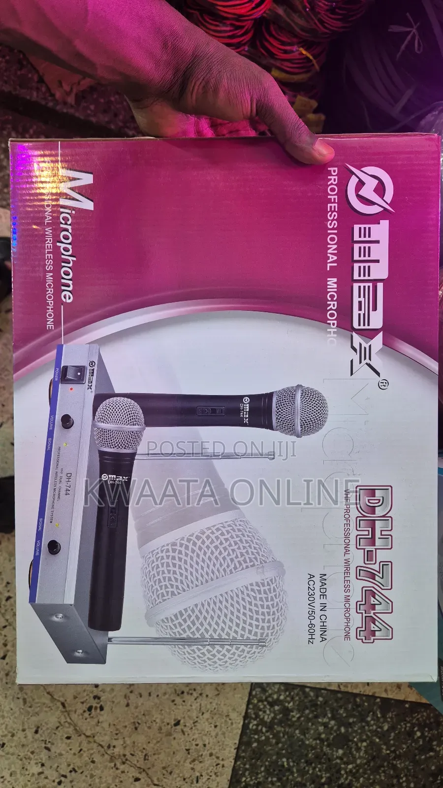 Max Dh-744 VHF Professional Wireless Microphone
