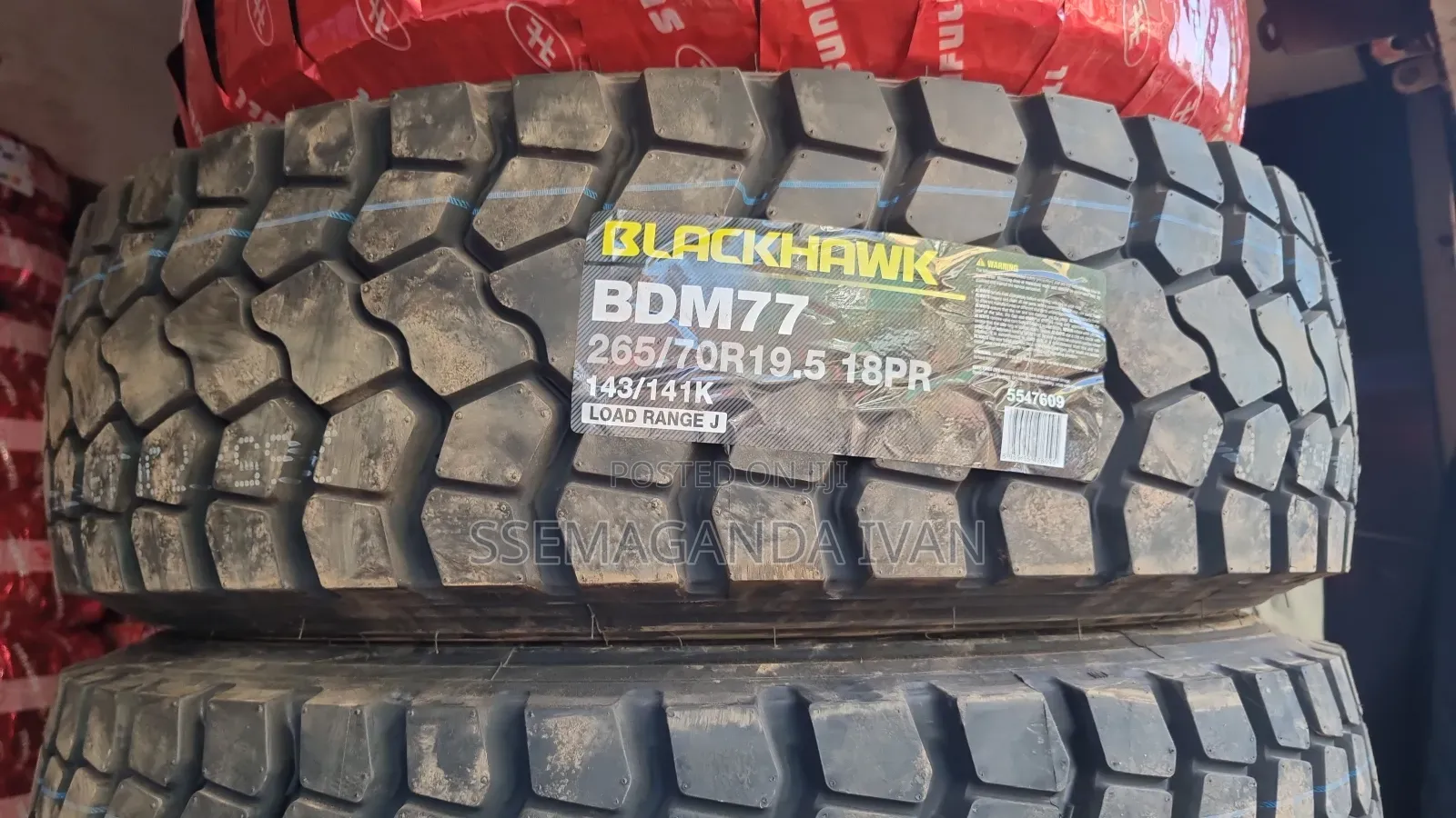 265/70r19.5 Original Black Hawk