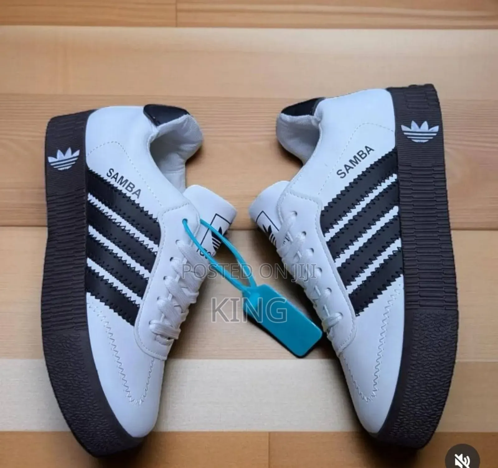New White Samba Rose Shoes