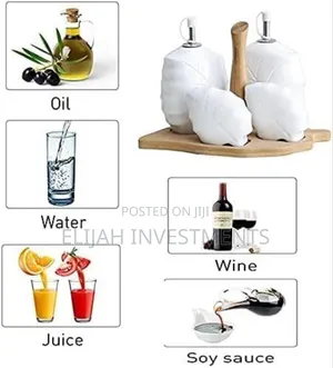 Ceramic Bamboo White Kitchen Seal Seasoning Jar Set