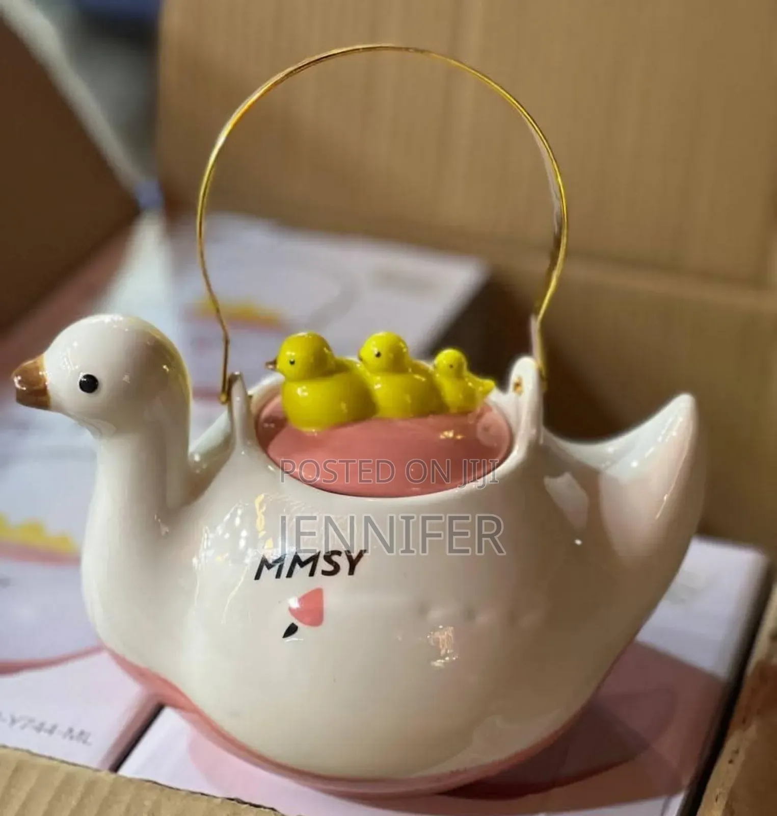 1000ml Ceramic Duck Teapot