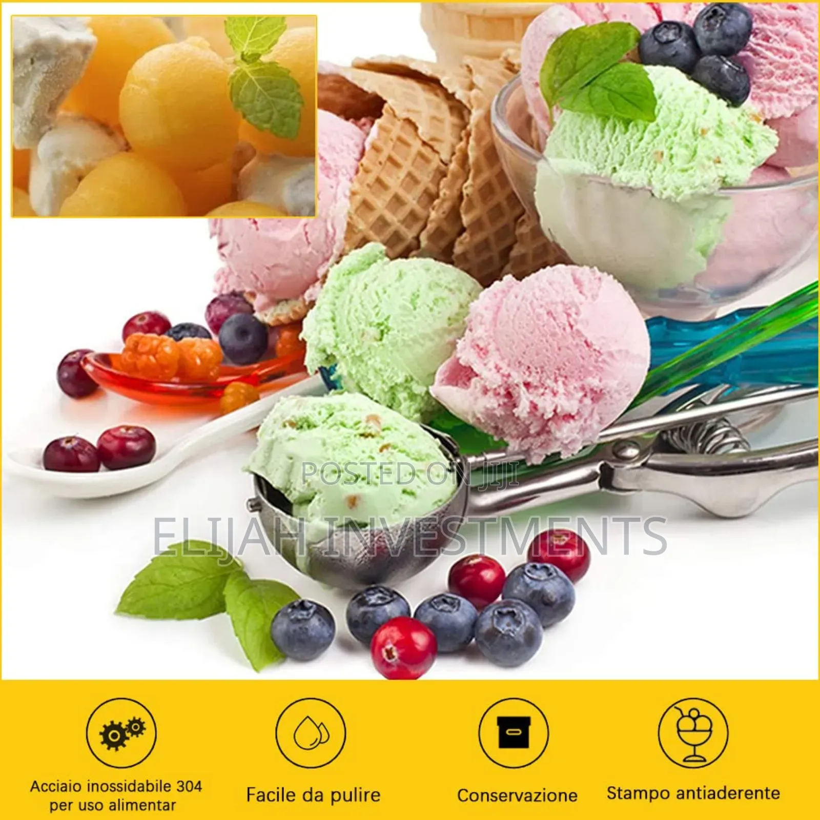 Stainless Steel Ice Cream Dispenser Spoon