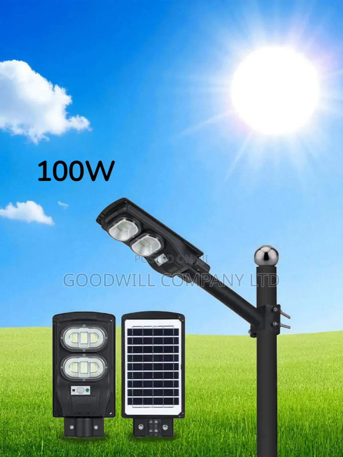 100w Hometech Solar Street Light