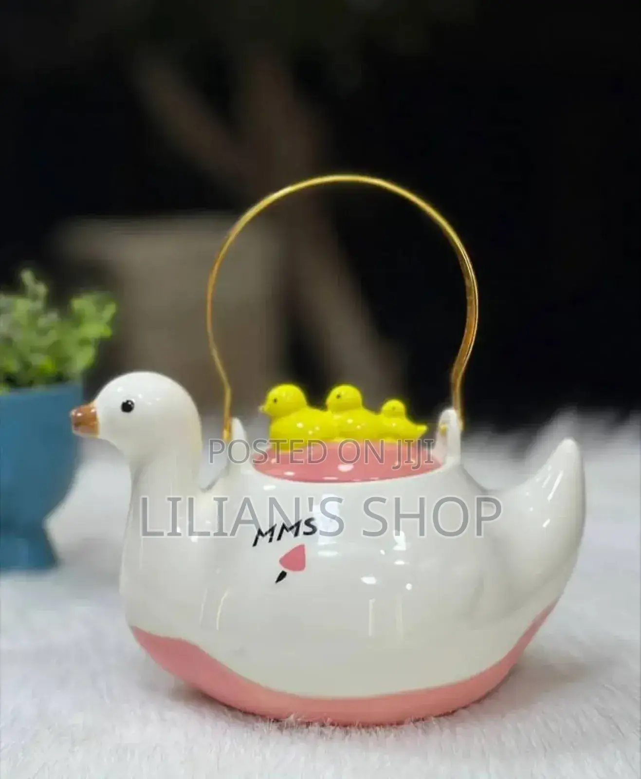 1000ml Ceramic Duck Teapot