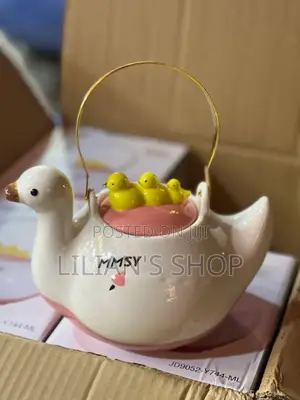 1000ml Ceramic Duck Teapot