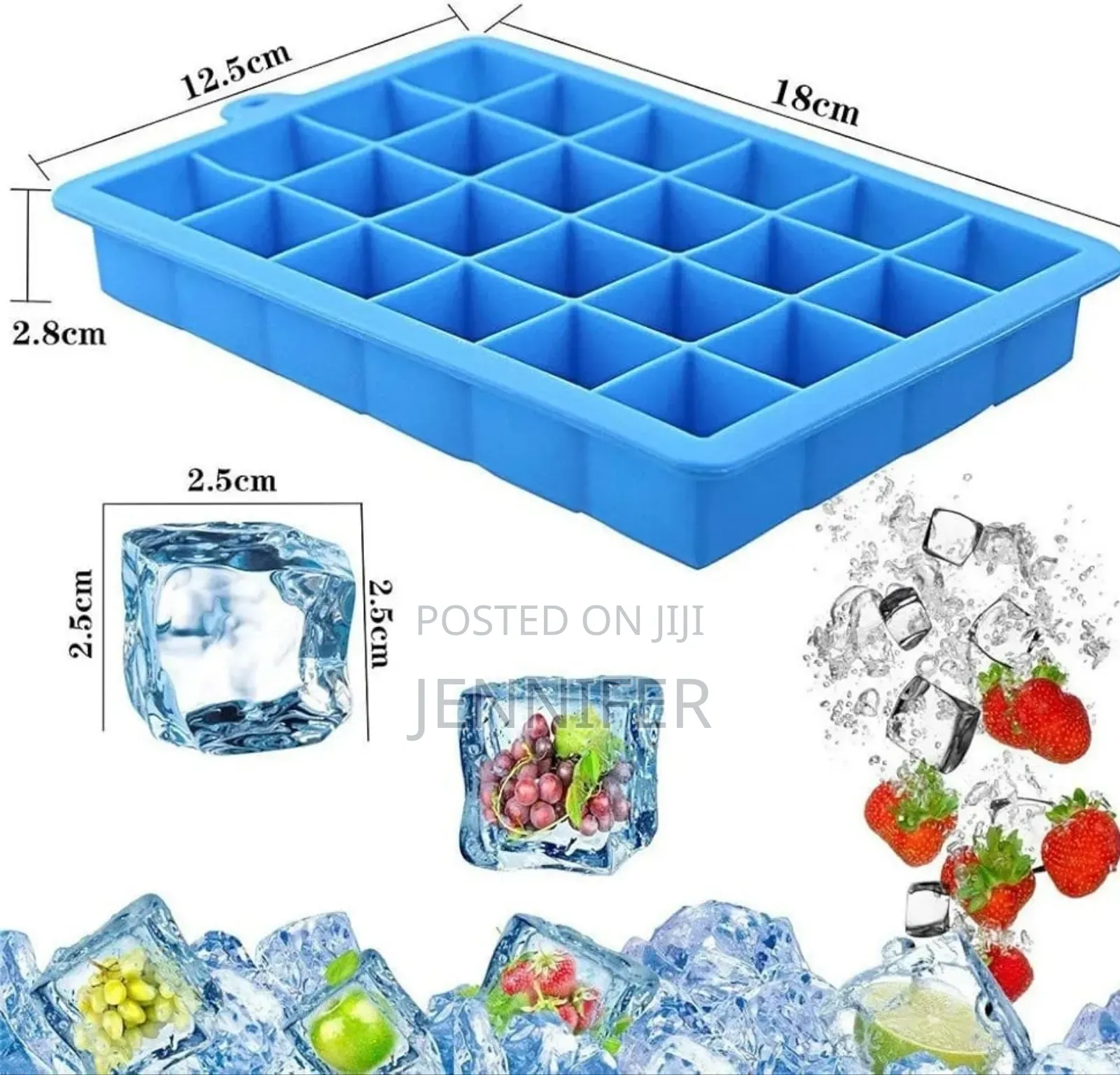 Silicone Ice Cube Maker 24-Cubes