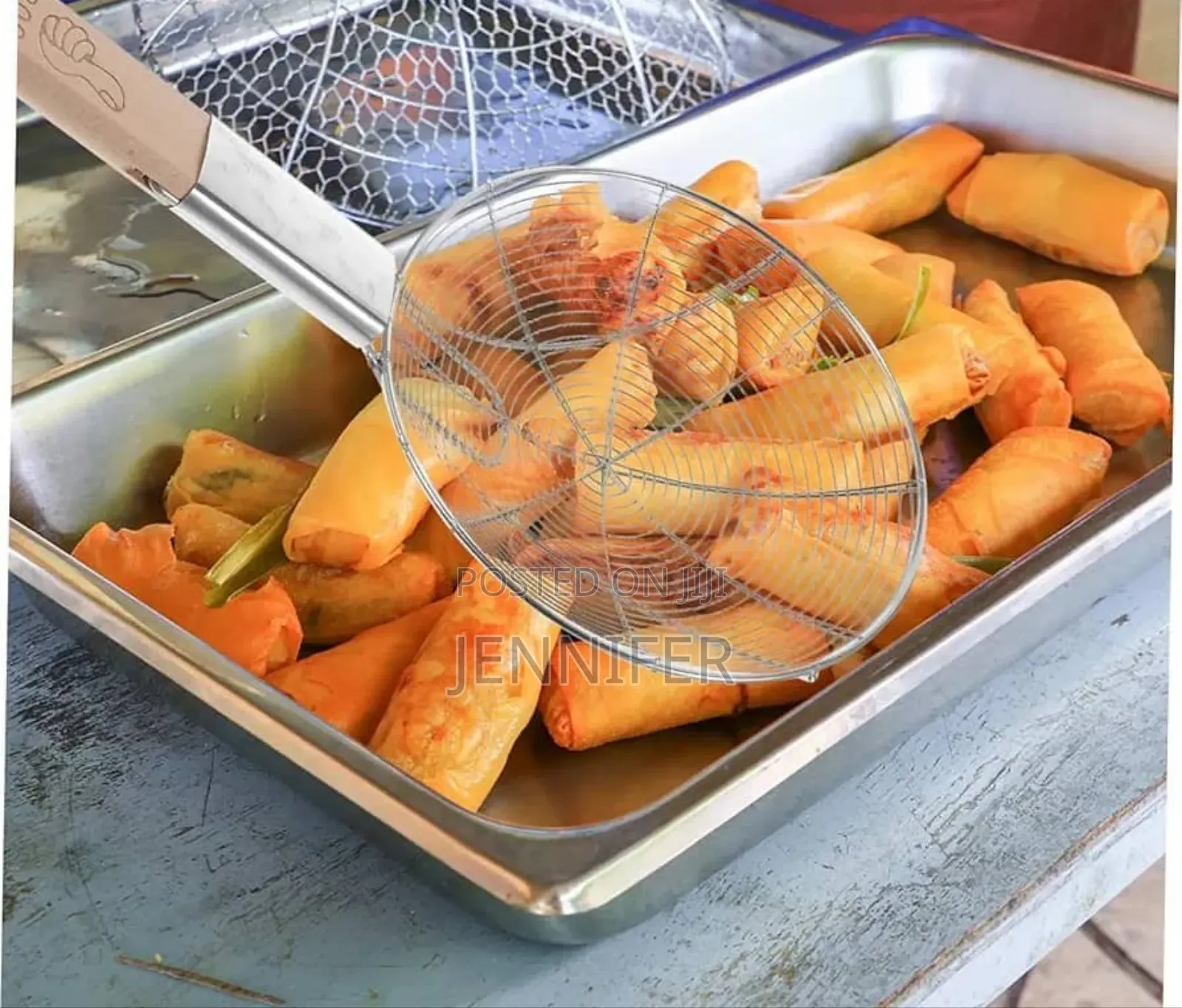 Stainless Steel Mesh Strainer With Wooden Handle