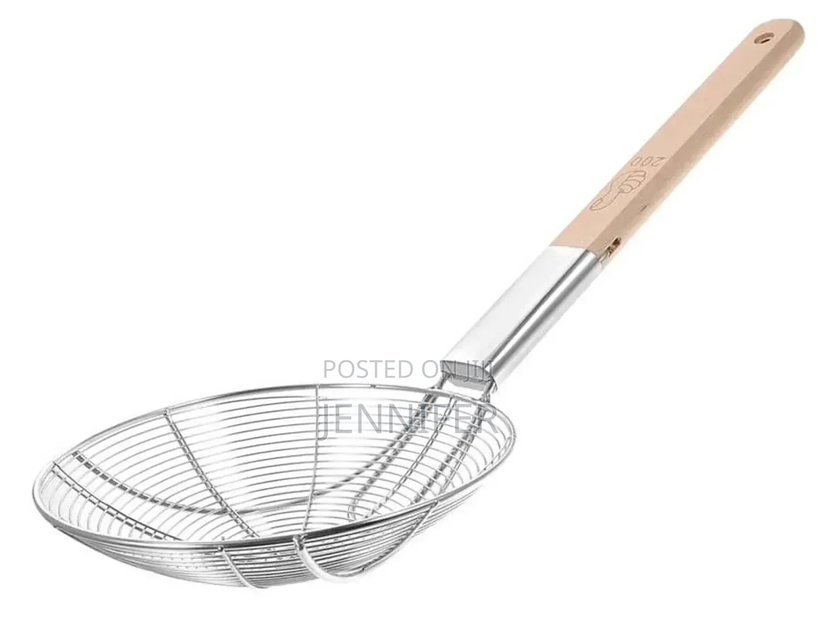 Stainless Steel Mesh Strainer With Wooden Handle