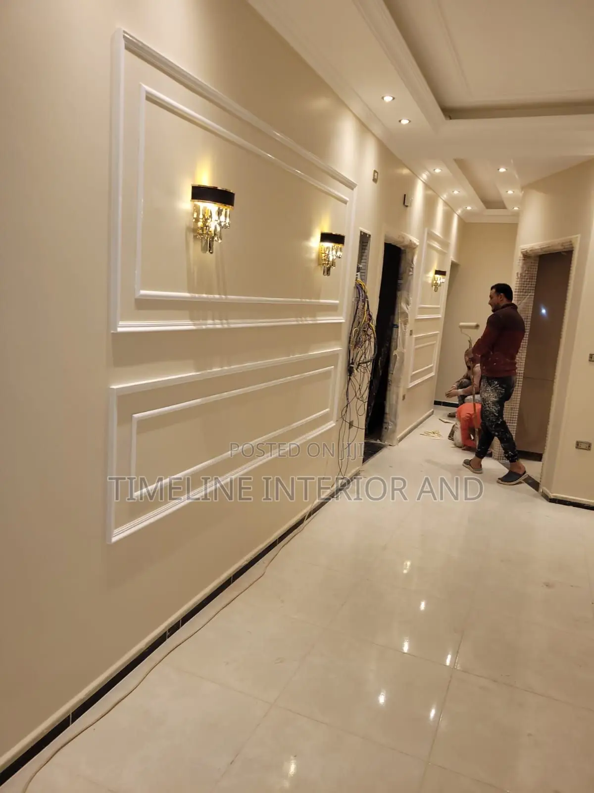 Gypsum Ceilings, Wall Molding and Painting