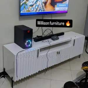 Tv Stand Unit White 190cm by 35cm by 62cm