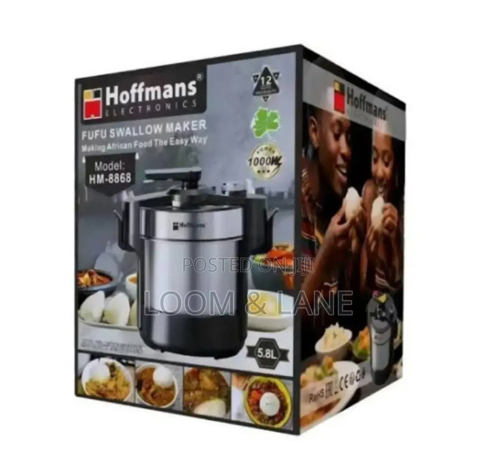 Hoffmans Fufu Swallow Maker, Model Hm-8870, a Multi-Functional