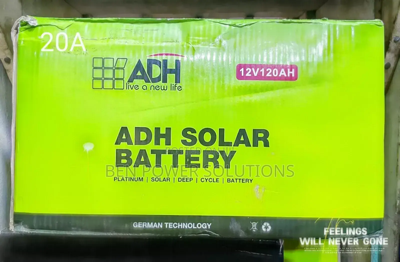 120ah Adh Solar Battery