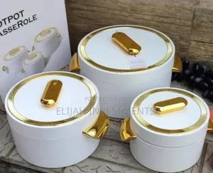 3pcs Inner Stainless Steel Food Warmer Casserole