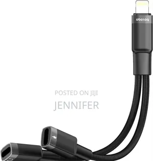 Porodo Lightning Connector Audio Charge Adapter