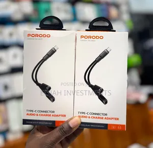 Porodo Type-c Connector Audio Charge Adapter.