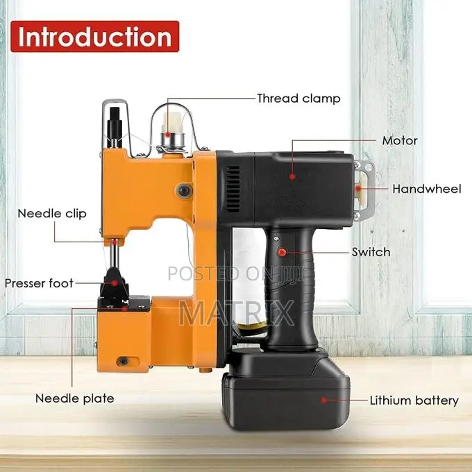 Portable High Speed Cordless Bag Closer Sewing Machine