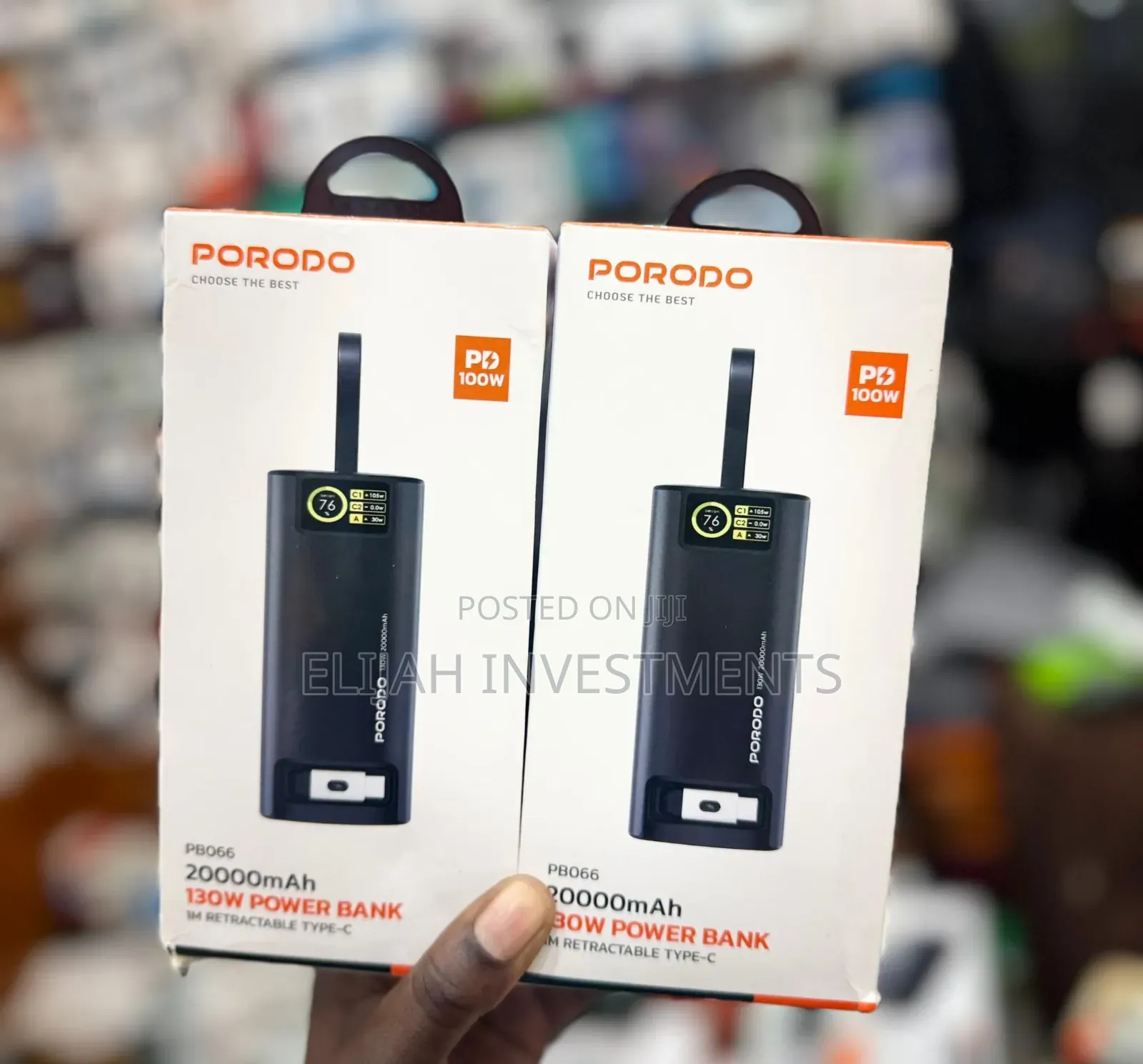 Porodo 20,000mah 130w Power Bank Pb066