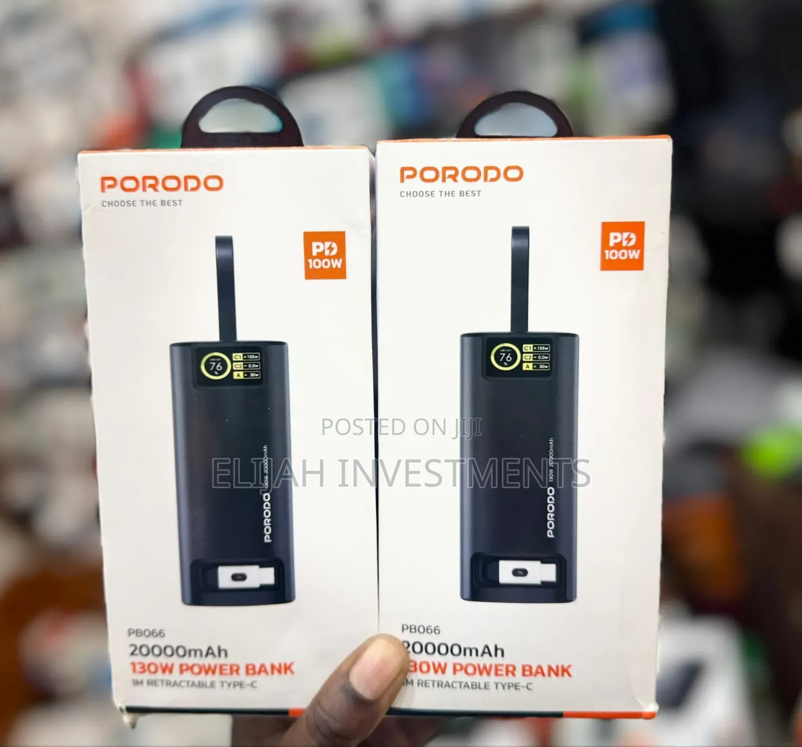 Porodo 20,000mah 130w Power Bank Pb066