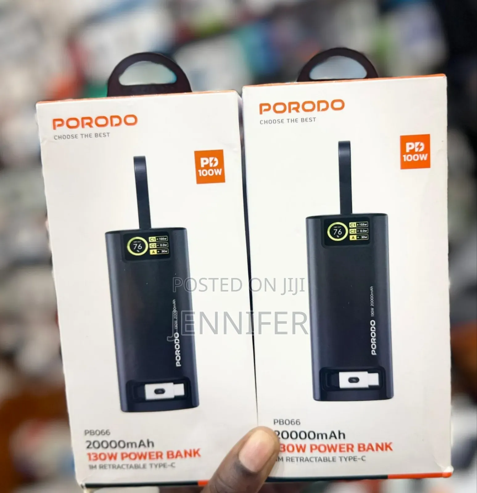 Porodo 20,000mah 130w Power Bank Pb066