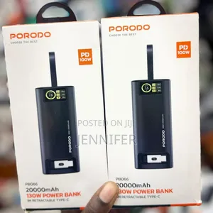 Porodo 20,000mah 130w Power Bank Pb066