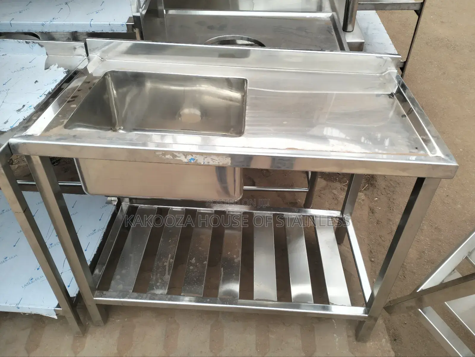 Commercial Stainless Steel Sink Single