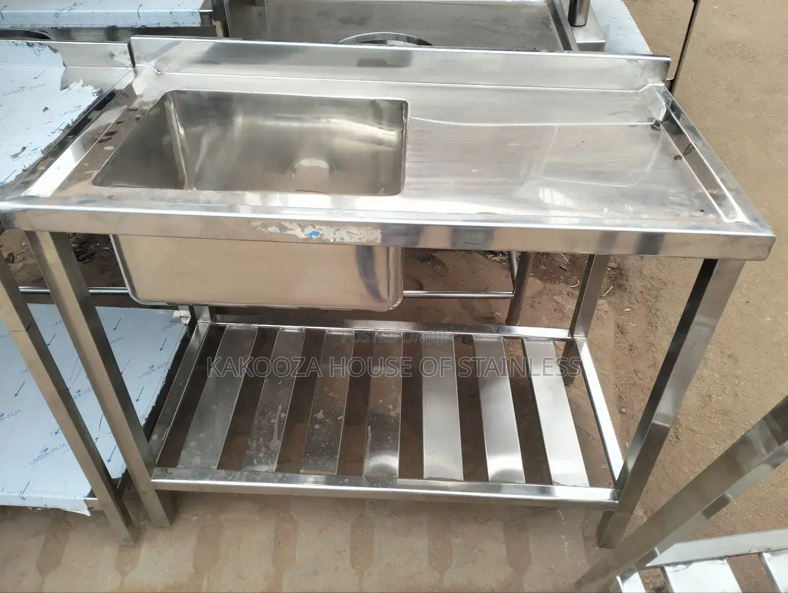 Commercial Stainless Steel Sink Single