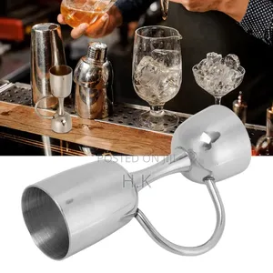 Stainless Steel Bar Jigger With a Handle