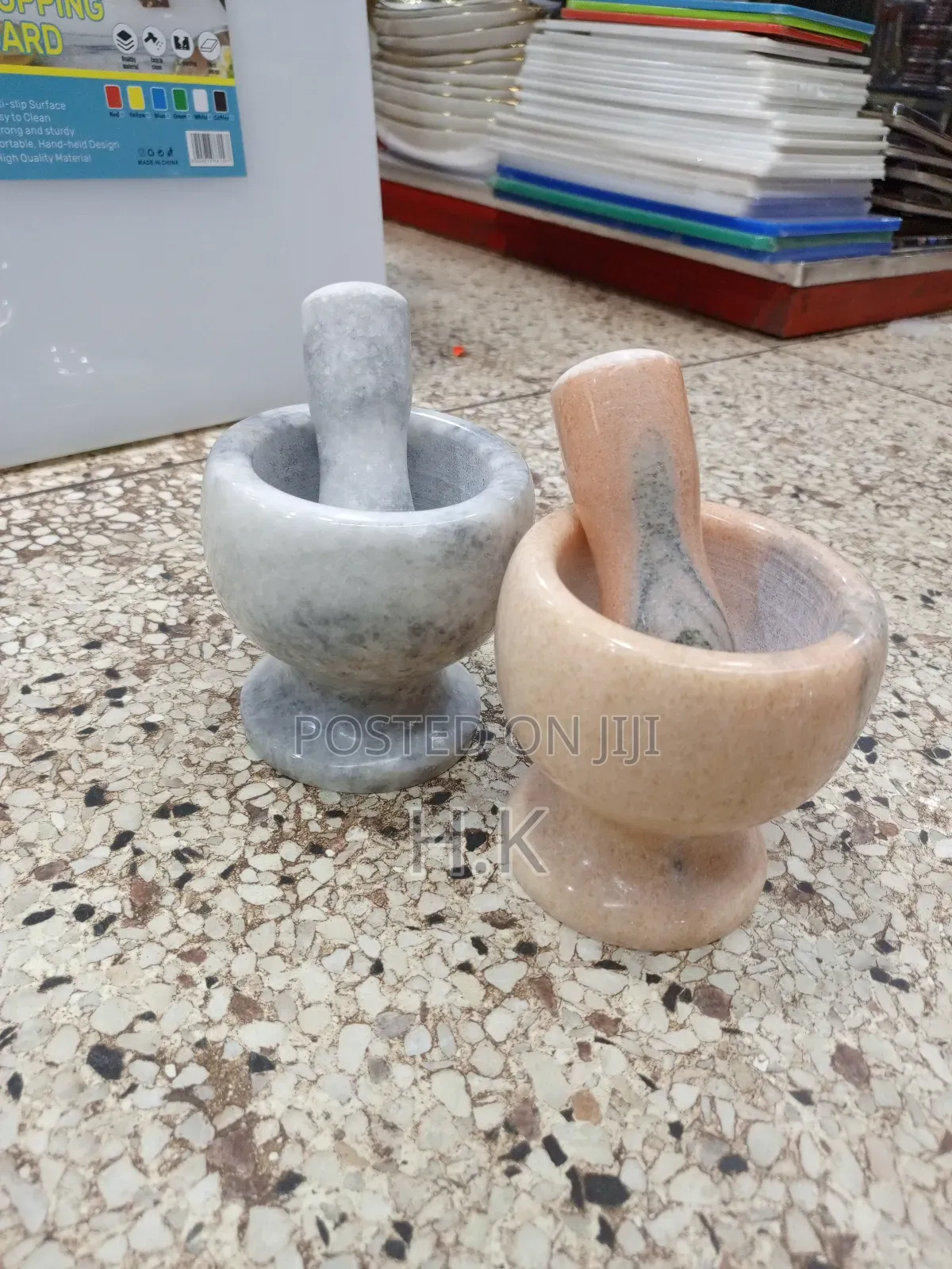 Marble Mortar and Pestle Set.