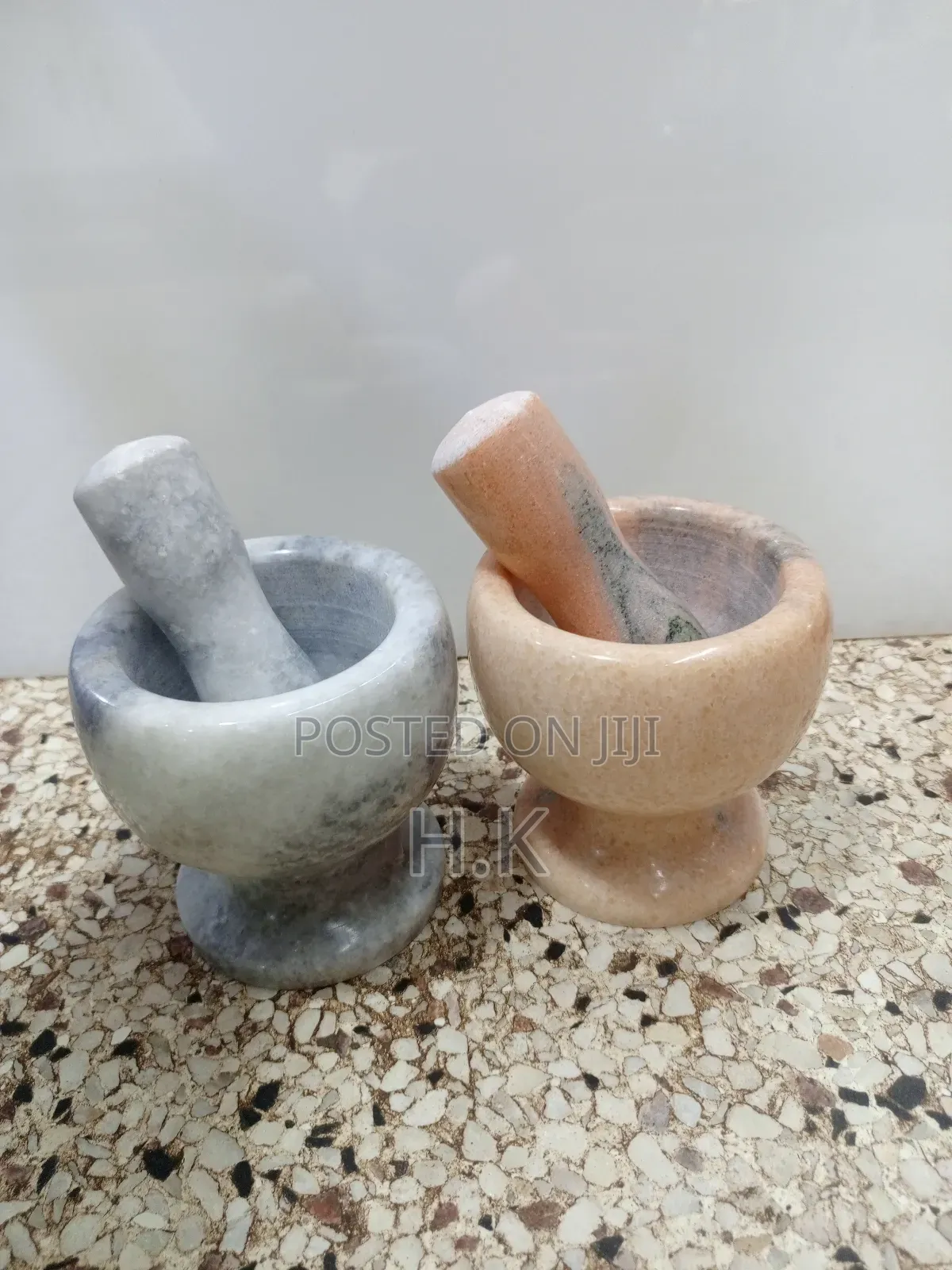 Marble Mortar and Pestle Set.