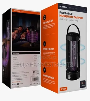Portable Insect Zapper With 360° Trap Night Lamp
