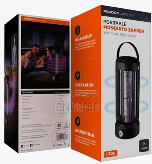 Portable Insect Zapper With 360° Trap Night Lamp