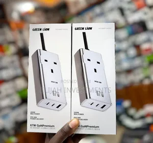 Green Lion 67w Gan Premium Ac Socket - Grey