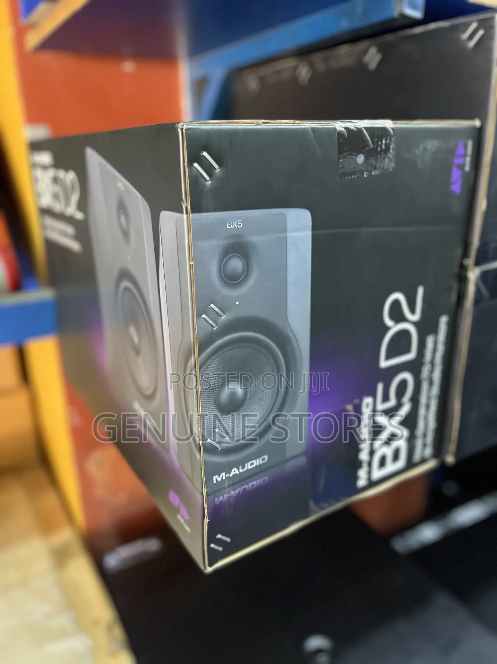 M-Audio Bx5 Studio Monitors in a Pair of Two Pieces.
