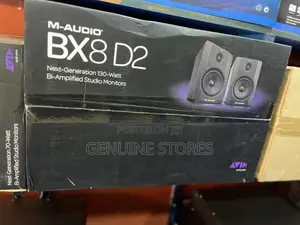 M-Audio Bx5 Studio Monitors in a Pair of Two Pieces.